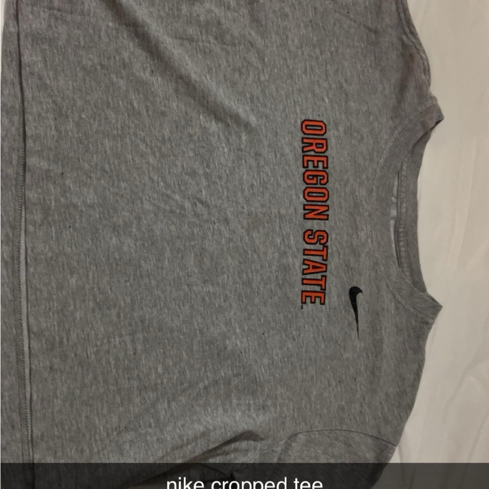 Nike Heather Gray Tee with Oregon State Text